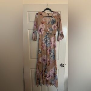 PINK LILY High Low Floral Dress